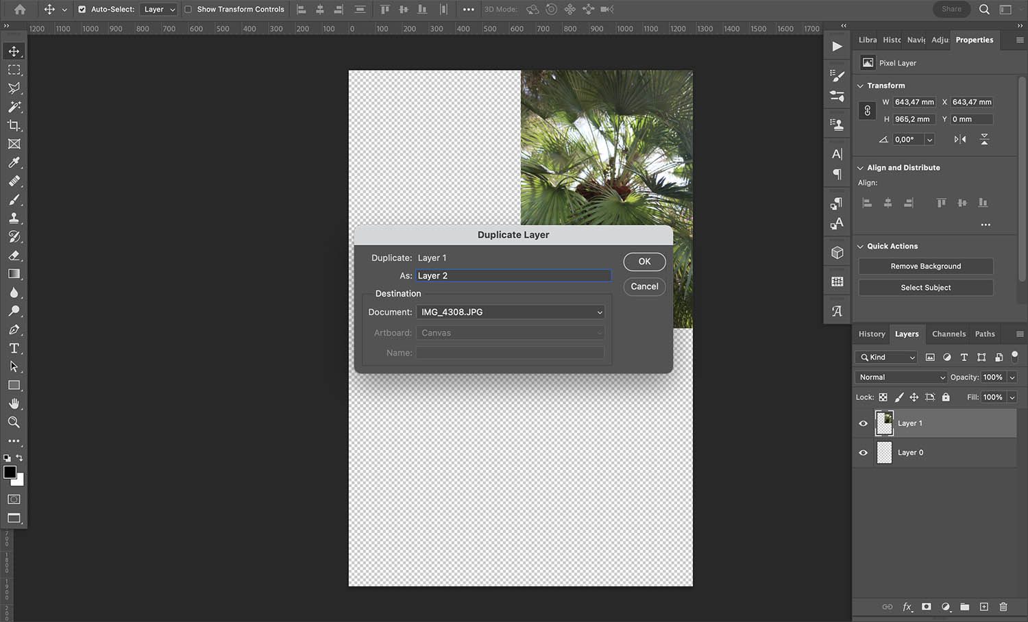 How to mirror an image in Photoshop